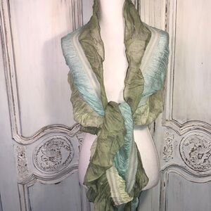 Tone on Tone Unique Neck or Head Scarf
